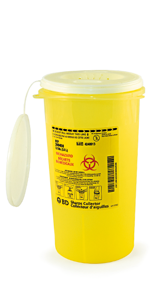 Bio-Hazardous Sharps Container, Waste Slide Lid