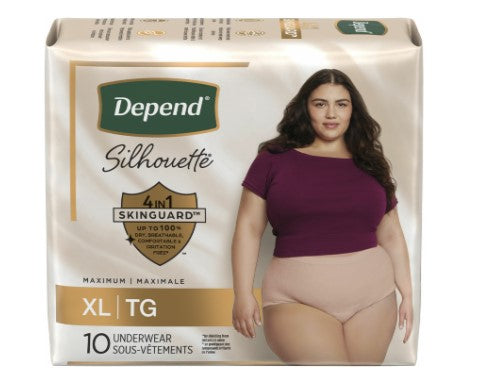 Depend® Silhouette® Women's Maximum Absorbency Extra Large 10/pack