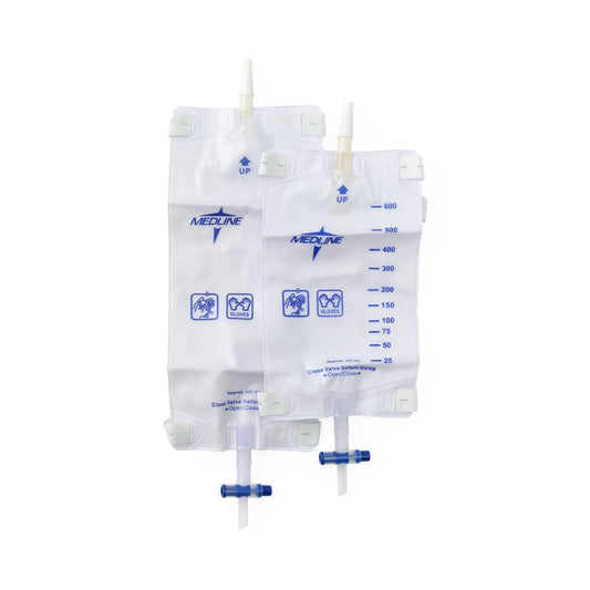 Medline Urinary Leg Bag with Slide-Tap Drainage Port