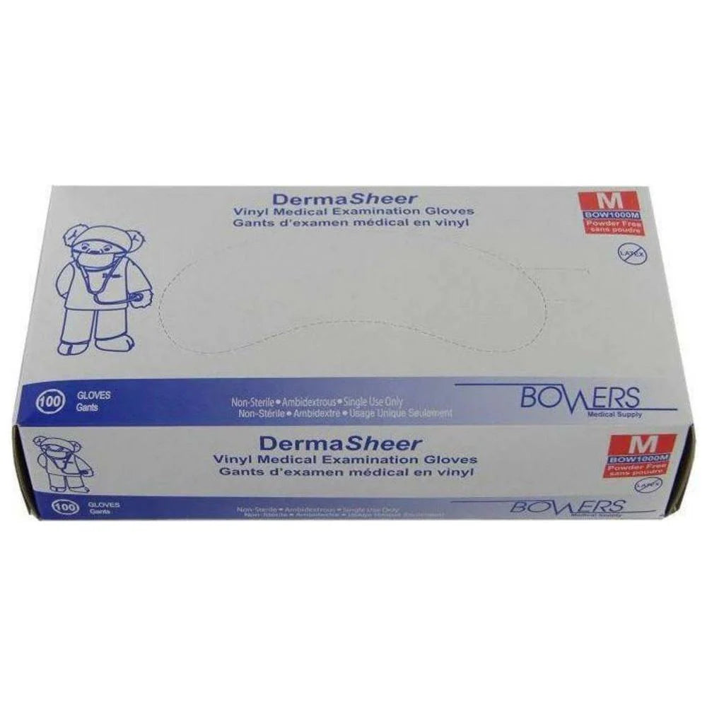 Vinyl DermaSheer Gloves 100/box