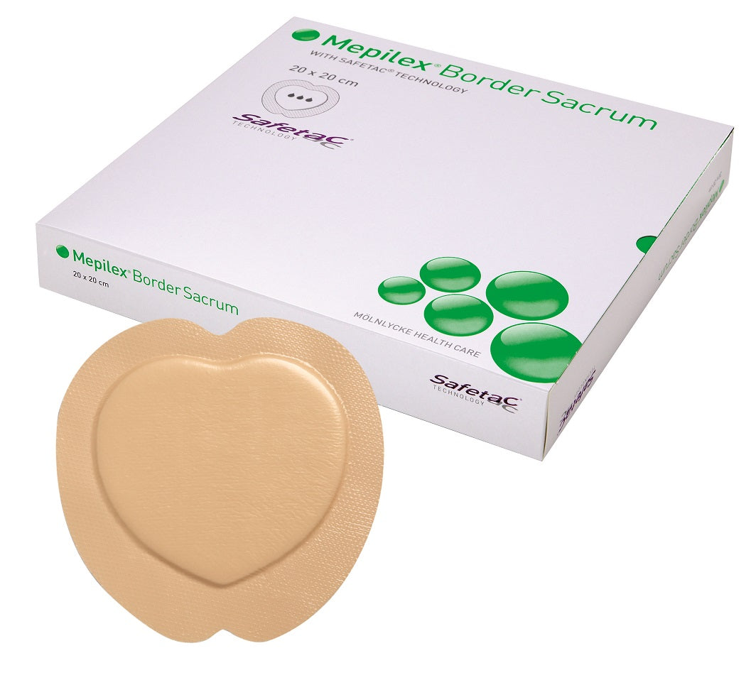 Mepilex® Border Sacrum Dressing 282055, 16cm x 20cm