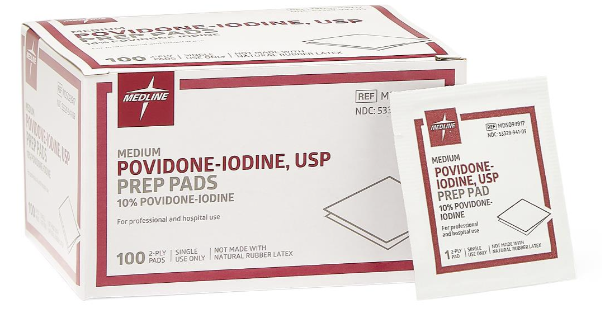 Medline Povidone-Iodine Prep Pads 1/Each