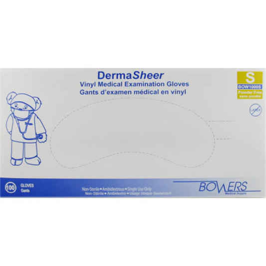 Vinyl DermaSheer Gloves 100/box