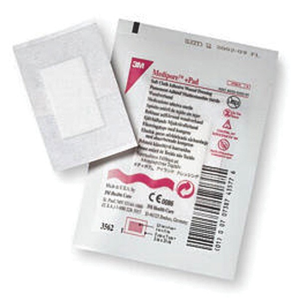Medipore™ + Pad Soft Cloth Wound Dressing, 3.5"x6"