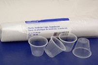 Medicine Cup, Graduated, Translucent Plastic, 30ml