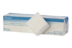 Sponge Non-Woven Cotton 2x2 4 Ply Non-Sterile Gauze — Smile Stream  Solutions