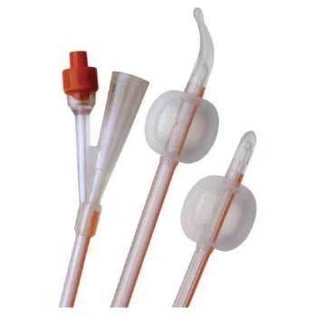 Silicone Foley Catheter, 2-Way Coude Tip, 16FR