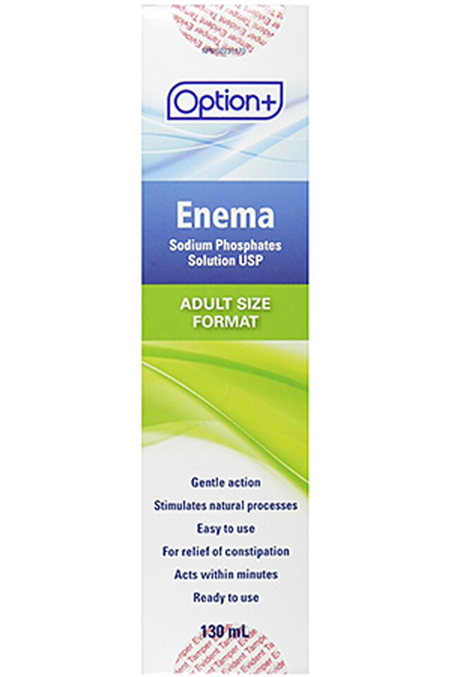 Option+ Enema Sodium Phosphates Solution - Adult | 130 ml