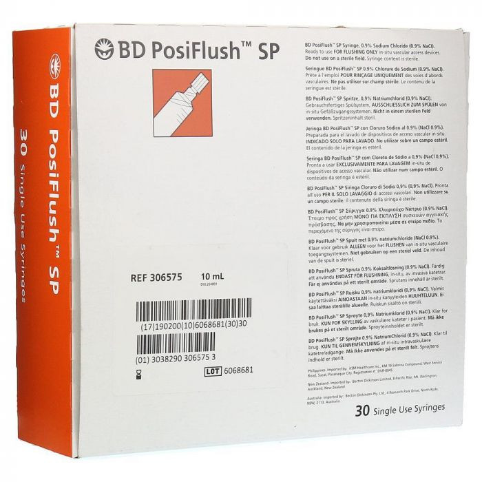 BD 306575 PosiFlush™ Pre-Filled Saline Syringe