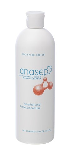 Anasept Antimicrobial Skin & Wound Cleanser 15oz with Flip Cap