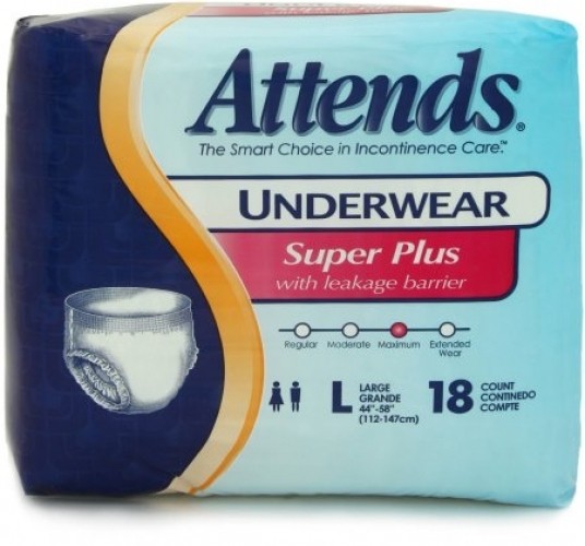 Attends Super Plus Protective Underwear - Large