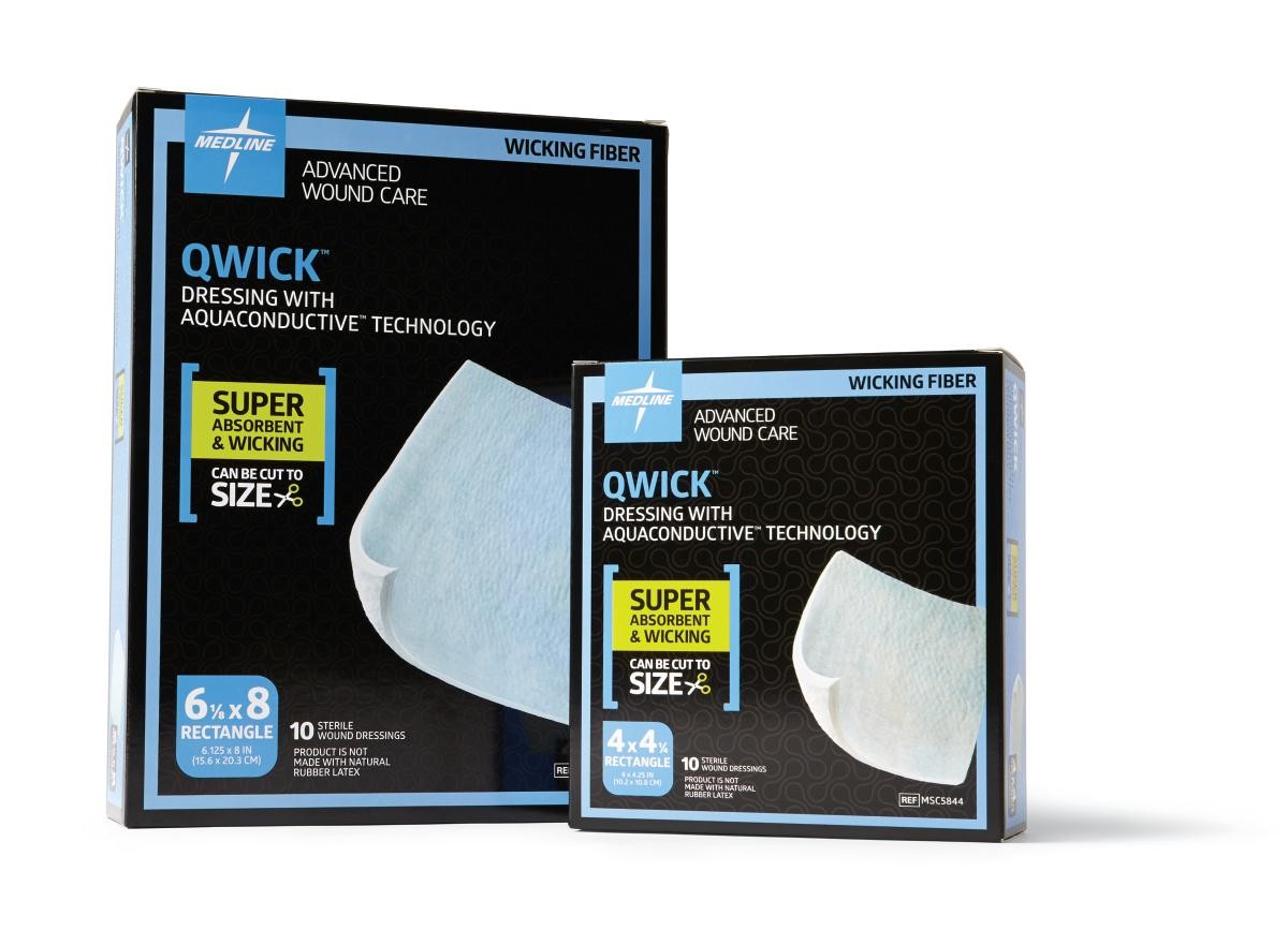 Qwick Non-Adhesive Wound Dressing, 61/8" X 8'