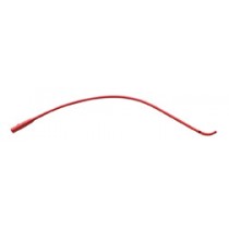 Red Rubber Latex Intermittent Urethral Catheters, 12FR
