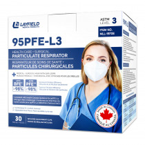 95PFE Particulate Mask Respirators, MLL-1970E (Box of 30) MADE IN CANADA!