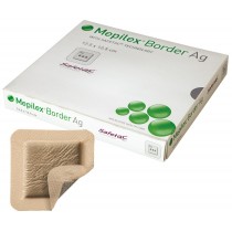 Mepilex® Border AG Dressing, 7.5 x 7.5 cm