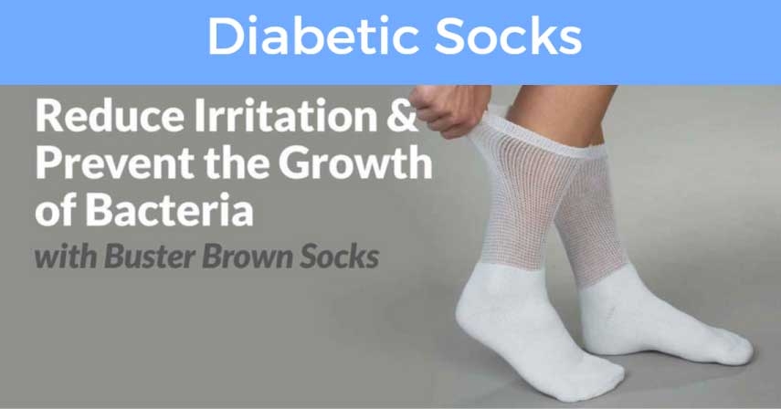 Diabetic Socks. Reduce Irritation & Prevent the Growth of Bacteria